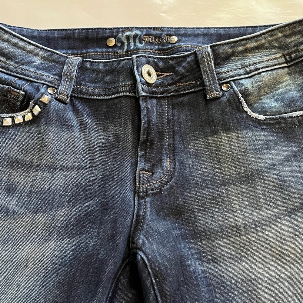 Miss Me Rivet Studded Pockets Low Rise Bootcut Size 28 - Picture 16 of 16